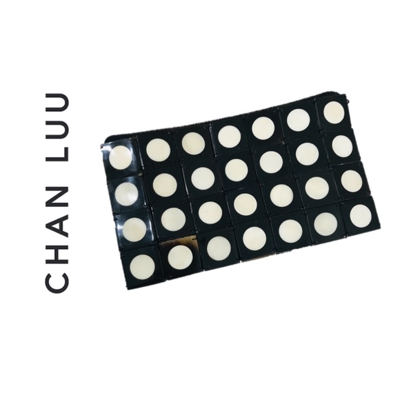 Chan Luu Handbags - CHAN LUU Clutch Polka Dot Brown White Zippered